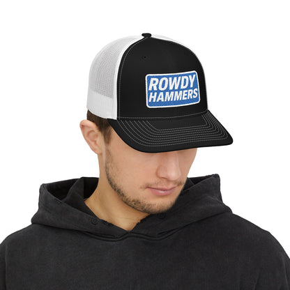Rowdy Hammers Rectangle Logo Embroidered Trucker Cap