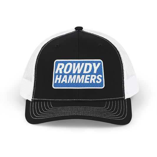 Rowdy Hammers Rectangle Logo Embroidered Trucker Cap